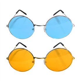 HDGSAFD Lunettes De Soleil Rondes À Monture Métallique