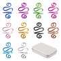 HDGSAFD Pack De 10 Cerceaux Au Crochet Et 1 Boîte De Rangement Rectangulaire