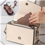 1 Lunettes À Monture Ovale Et 1 Sac À Lunettes, Lunettes Rétro À Imprimé Léopard, Lunettes De Mode Classiques, Accessoires Vesti
