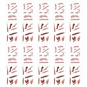 20 Autocollants De Tatouage Cicatriciel