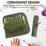 1 trousse à crayons en toile, outil de rangement pour pinceaux, trousse à crayons portable, rideau de stylo avec 22 compartiment