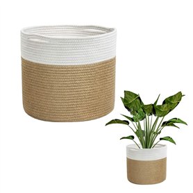 MEMOFYND Panier de rangement tissé en 1 pièce