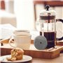 Lot de 5 filtres de rechange pour cafetière à piston - Filtre à café en acier inoxydable - Réutilisables pour cafetière à piston