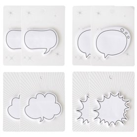 Lot de 240 notes autocollantes avec bulles de parole