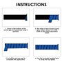 MAXQUU Lot de 8 bandes antidérapantes pour raquette de badminton et squash - Respirantes - Noir