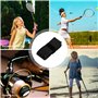 MAXQUU Lot de 8 bandes antidérapantes pour raquette de badminton et squash - Respirantes - Noir