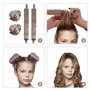 Lot de 2 Ensembles de Fers à Friser Sans Chaleur Avec Élastiques à Cheveux en Satin, Outils de Coiffage DIY, Bandeau et Kit de P