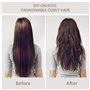 Lot de 2 Ensembles de Fers à Friser Sans Chaleur Avec Élastiques à Cheveux en Satin, Outils de Coiffage DIY, Bandeau et Kit de P