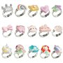 CHROMACRAFT Bagues pour Enfants 15 Pièces