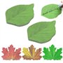 SLEEKEE Notes autocollantes en forme de feuille - Lot de 250 pièces (9.5 x 6.2 cm) - Vert