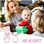 Lot de 2 hochets pour enfants, jouets sensoriels pour enfants, hochets pour enfants, mignons hochets en forme d'animal en peluch