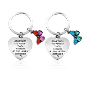 NyxSeat Lot de 2 porte-clés papillon