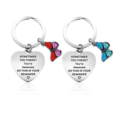 NyxSeat Lot de 2 porte-clés papillon