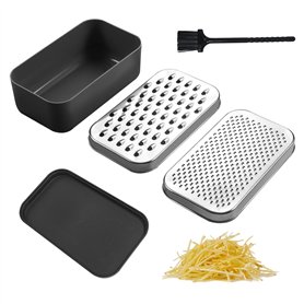 1 ensemble de râpes à fromage avec brosse en 1 pièce