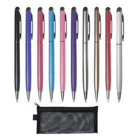 Lot de 10 stylets avec 1 étui à stylo