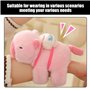 OAOSDH 1 Morceau De Jouet Rose en Peluche Capybara, Cercle De Bracelet De Dessins Animés Mignons, Jouet en Peluche Animal Créati