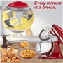 VireEyU Accessoire Batteur Plat en Acier Inoxydable pour Mixeur, Fouet, Accessoires de Cuisine pour Modèles de 5,5 à 6 Quarts, I