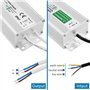 JOYNANO 150W Alimentation étanche 24V 6.25A AC-DC Convertisseur IP67 pour CCTV Surveillance LED Affichage Lumière extérieure et 