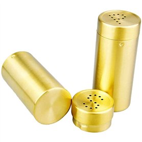 ANCLLO Lot de 2 flacons en acier inoxydable de style simple pour assaisonnement