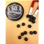 100 x Premium Quality Hard Mix Rubber Steel Balls Paintballs Reballs 50 Cal. Pistols Home Defense - Billes D'acier en Caoutchouc