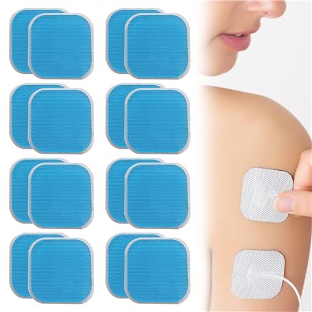 Actsime Lot de 4 kits de rechange (16 pièces) de coussinets en gel compatibles avec les appareils Beurer EM 59 Heat