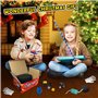 Kit de Magie pour Enfants, Jeux de Tours de Coffret Magie Costume de Rôle Magique pour Filles et Garçons, Tours de Magie Faciles