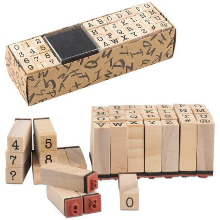 ZDNT Lettres Alphabet Timbres Set