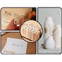 ZDNT Lettres Alphabet Timbres Set,Timbres Alphabet en Bois,Jeu De Tampons En Bois,Alphabet Lettre Timbres en Bois,Tampon Lettre 