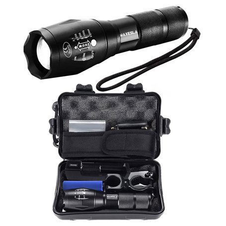 Maxesla Lampe de Poche LED Professionnelle Puissante 6000 Lumens