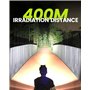 Victoper Lot de 2 lampes frontales rechargeables ultra lumineuses et légères avec 5 modes réglables, étanchéité IPX5, pour la co