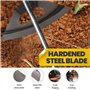 MasYosh Binette de jardin, houe creuse entièrement en acier trempé, outil de jardin, outil à main durable et efficace, pour désh