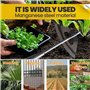 MasYosh Binette de jardin, houe creuse entièrement en acier trempé, outil de jardin, outil à main durable et efficace, pour désh