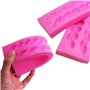 OFKPO Lot de 2 Coque en Silicone Fondant Twist Corde Moules, Fritter-Shaped, Twist Corde, Pâte à Sucre Ustensiles de Cuisine Déc
