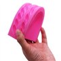 OFKPO Lot de 2 Coque en Silicone Fondant Twist Corde Moules, Fritter-Shaped, Twist Corde, Pâte à Sucre Ustensiles de Cuisine Déc