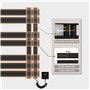 SKYLYZH Porte-Serviettes électrique, Chauffe-Serviettes Intelligent à Température Constante, Seche Serviette Electrique Noir Mat