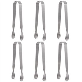 6 Pièces en Acier Inoxydable Mini Pinces de Service Multi-usages Petites Pinces Pinces à Sucre Glace Gadgets de Cuisine Pinces p