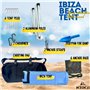 Tente de Plage Anti UV 2024 Ibiza KliKil matériaux de Haute qualité renforcements et améliorations notables - abri de Plage UPF5