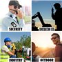 Retevis RT5R Talkie Walkie Double Bande Radio, 1400mAh Professionnel Talkie Walkie avec Chargeur USB, Portable Émetteur-récepteu