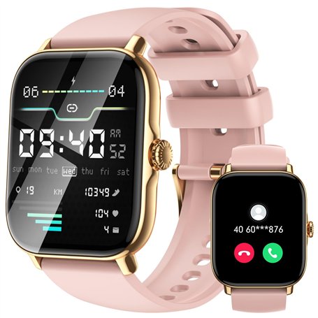 LLKBOHA Montre Connectée Femme avec Appel Bluetooth