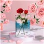 Vase de Livre Transparent en Acrylique - Forme de Livre pour Arrangement Floral - Décoration de Maison et d'Hôtel