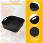 2 Paquet Accessoires air fryer pour Ninja Pro Friteuse 4.7 L, 6.2 L, Réutilisable Moule air fryer pour AF140EU AF180EUCP pour Ph