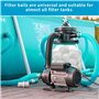 Balles Filtrantes,1300g Boule Filtrante Piscine réutilisable avec Filet à Linge,Peut remplacer 45kg de Filtration sur sableAquar