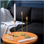 ZHYLUO Bougeoir Doré Coniques 6 Pièces Chandelier de Mariage 33/28/22cm Chandeliers Coniques pour la Maison pour Les Fêtes,Maria