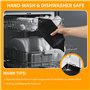 2 Pièces Moule Air Fryer, pour Ninja Double Stack SL400EU,Silicone Moule Accessoires Airfryer,Avec Trous d'aération,pour Foodi M