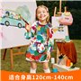 BUCOMTU Tablier Peinture Enfant 7-12 Ans,Blouse Peinture Enfant,Combinaison de Peinture Imperméable à l'huile pour Les Filles et