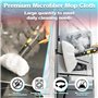 BUCOMTU 10 pièces Chiffons Microfibre pour SC2 SC3 SC4 SC5 Easy Fix Kärcher compatible pour Nettoyeur Vapeur Kärcher Easyfix Bon