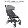 Planche Poussette Universelle, Extension de Repose-Pieds pour Poussette bébé 21cm Extension de Repose-Pieds à pédale pour Pousse