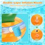 COOLJOYA Flottant Hamac Gonflable Hamac Flottant Piscin Recliner Matelas Fauteuil Gonflable Chaise Longue Flotteur Jouets de Pis