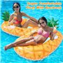 COOLJOYA Flottant Hamac Gonflable Hamac Flottant Piscin Recliner Matelas Fauteuil Gonflable Chaise Longue Flotteur Jouets de Pis