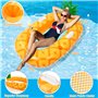 COOLJOYA Flottant Hamac Gonflable Hamac Flottant Piscin Recliner Matelas Fauteuil Gonflable Chaise Longue Flotteur Jouets de Pis